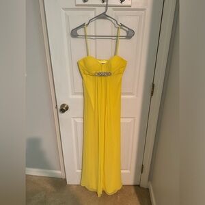 💛La Femme Yellow Long Formal Dress